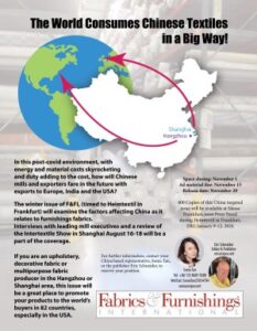 SPECIAL CHINA ISSUE-HEIMTEXTIL EDITION CLOSES NOVEMBER 15